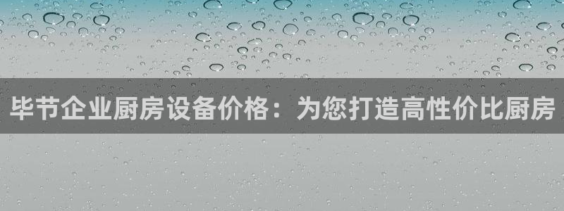 尊龙app怎么样：毕节企业厨房设备价格：为您打造高性价比厨房