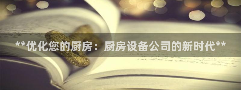 kb88凯时会员登录：**优化您的厨房：厨房设备公司的新时代